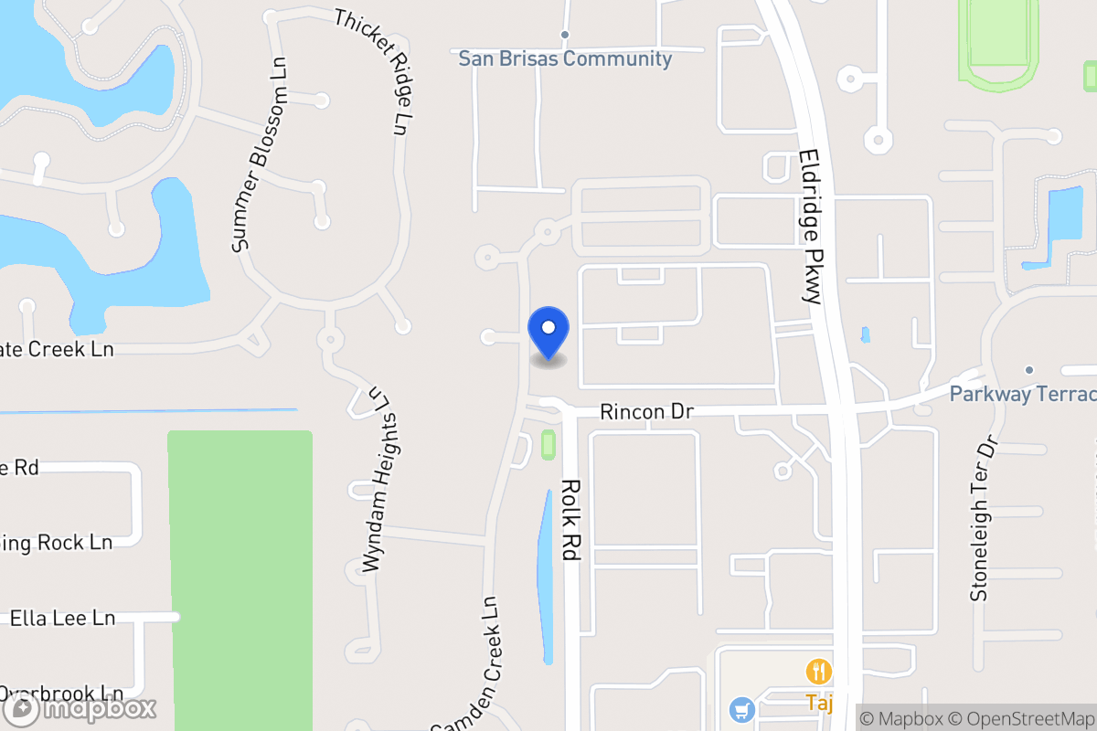 Map of 2127 Camden Creek Ln, Houston