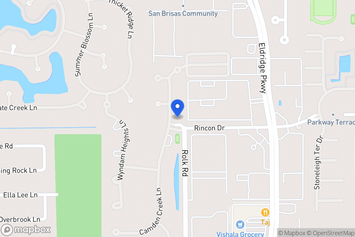 Map of 2131 Camden Creek Ln, Houston