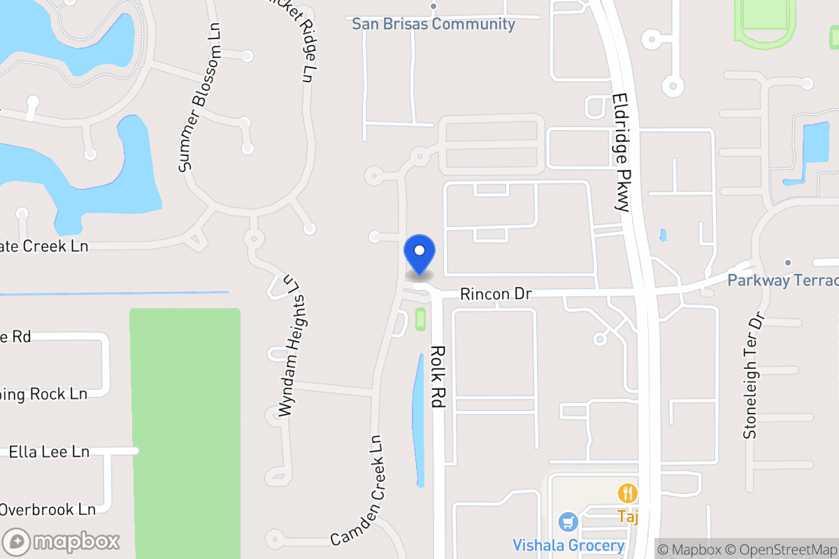 Map of Camden Falls Ln, Houston