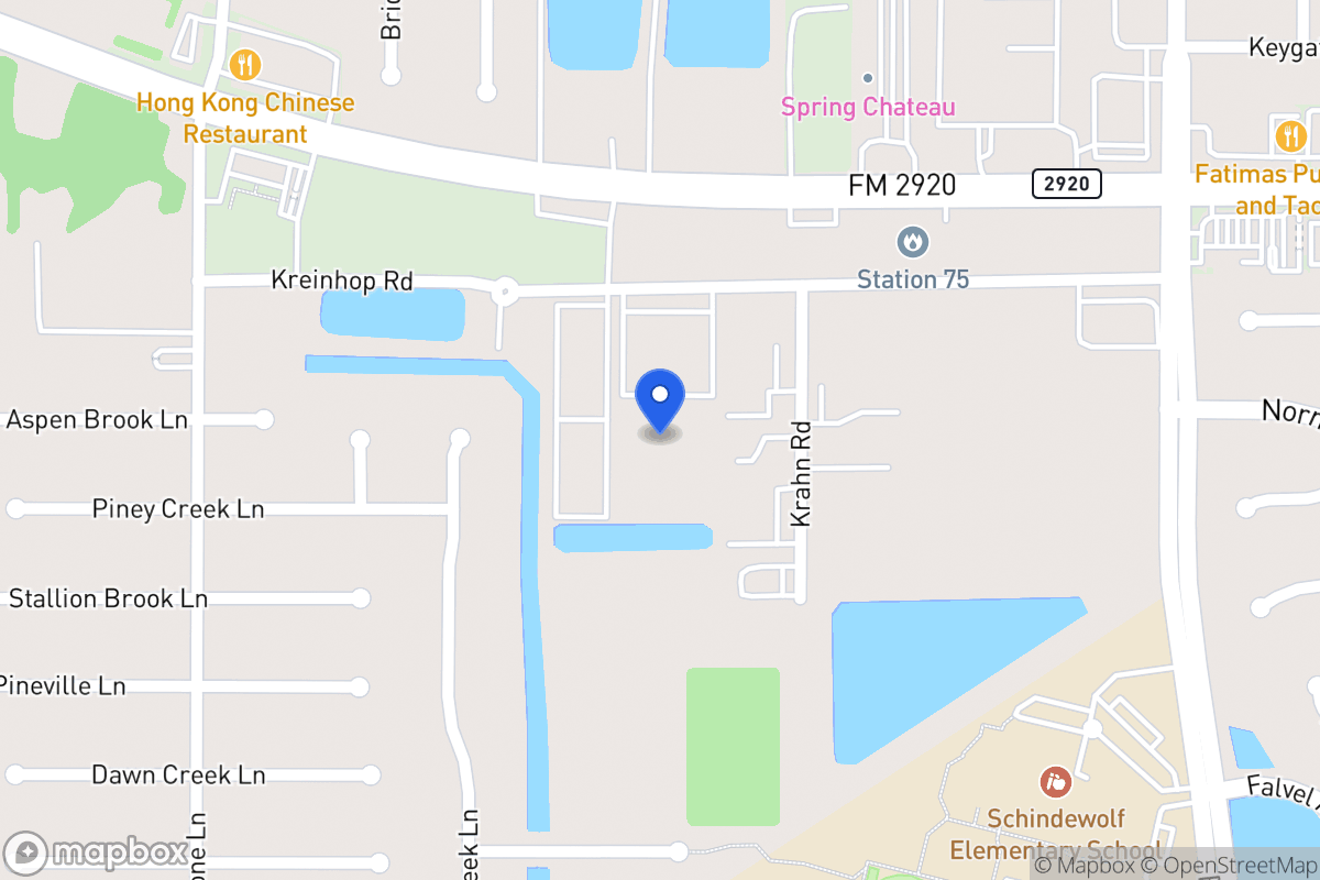 Map of 4111 Kreinhop Rd, Spring