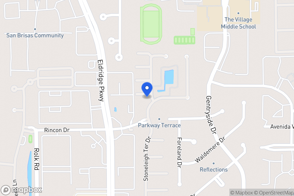 Map of 13205 Exmoor Terrace Dr, Houston