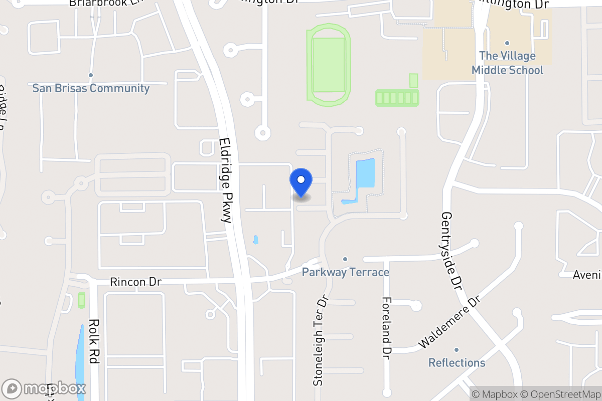 Map of 13216 Exmoor Terrace Dr, Houston