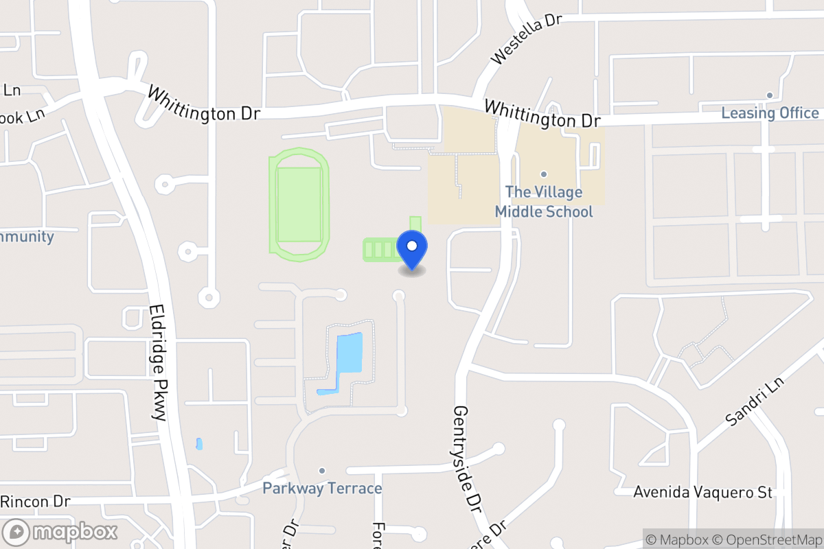 Map of 2005 Arrowood Glen Dr, Houston