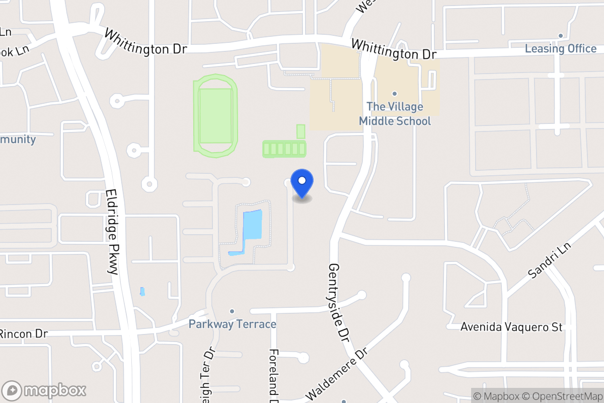 Map of 2021 Arrowood Glen Dr, Houston