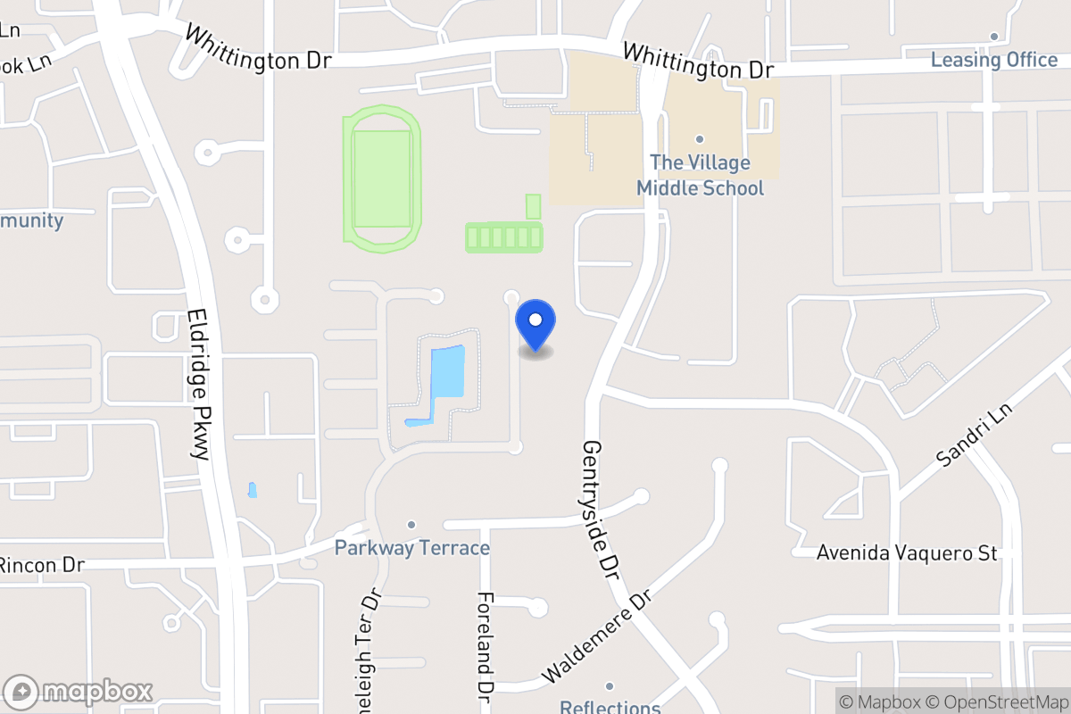 Map of 2029 Arrowood Glen Dr, Houston