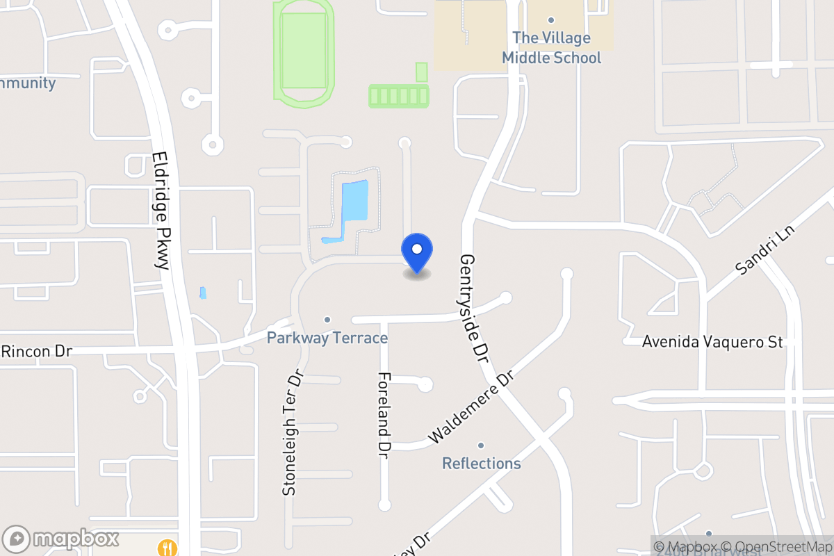 Map of 13105 Stoneleigh Terrace Dr, Houston