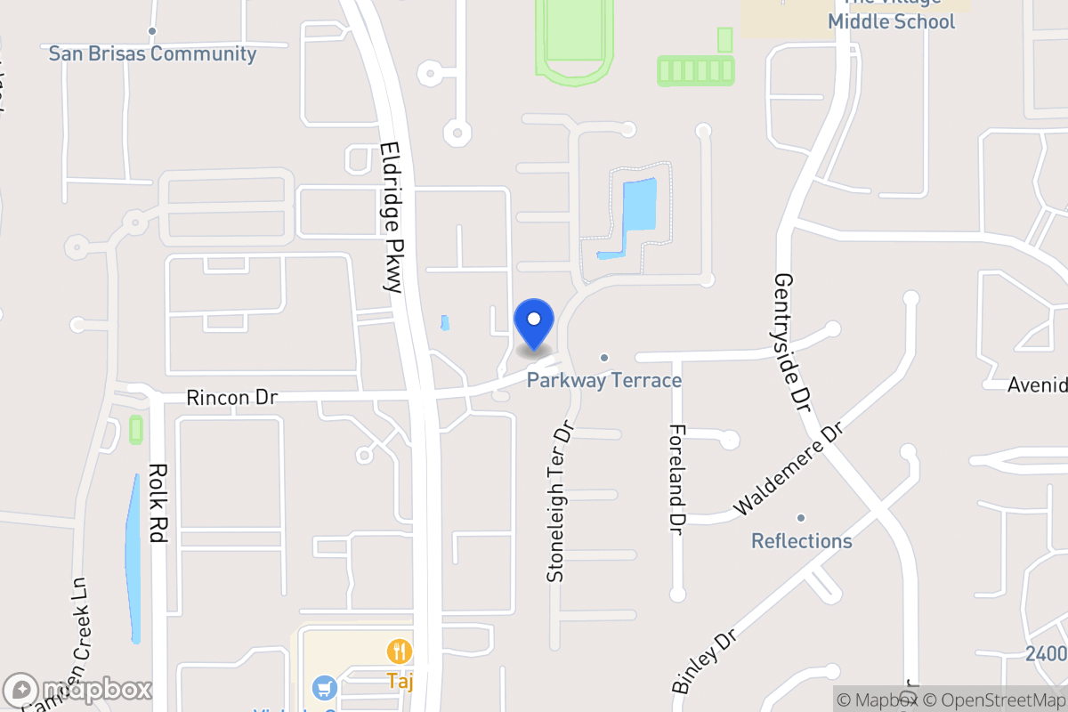 Map of Rincon Dr, Houston