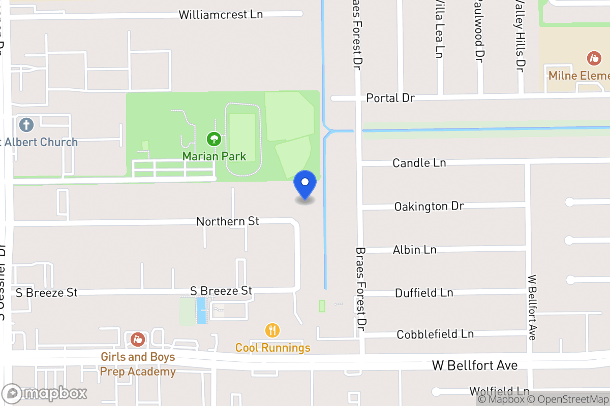 Map of 8306 Northern St, Houston