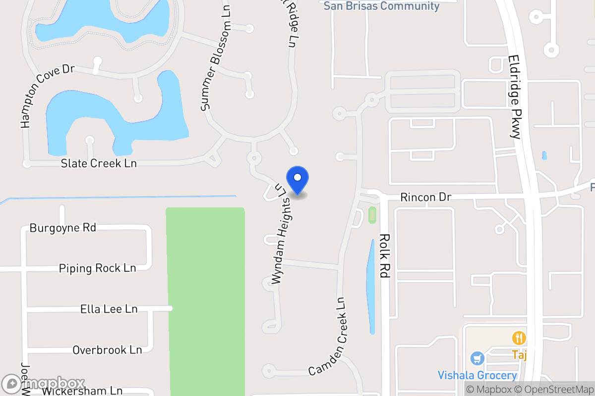 Map of 2207 Wyndam Heights Ln, Houston