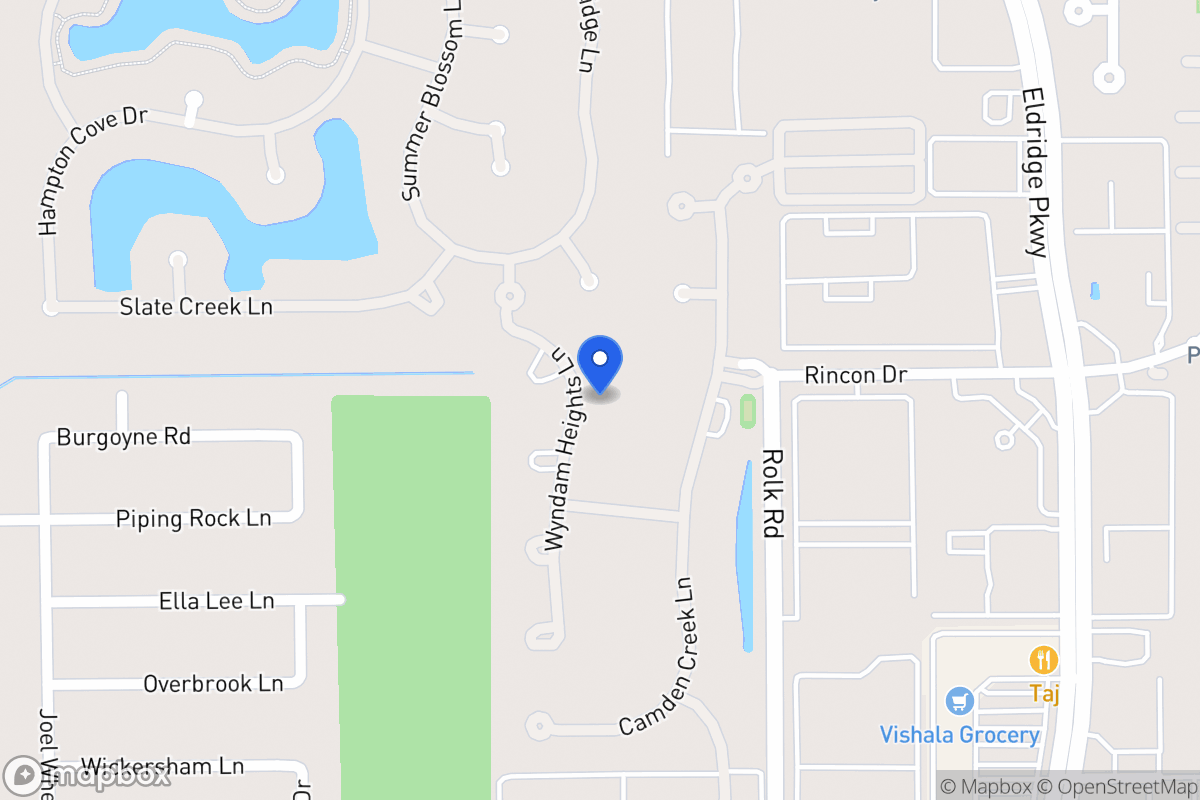 Map of 2211 Wyndam Heights Ln, Houston