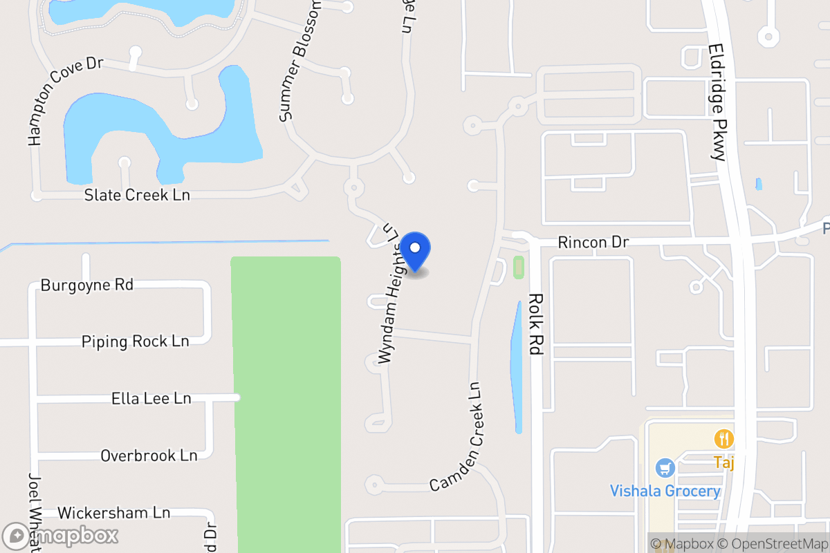 Map of 2215 Wyndam Heights Ln, Houston