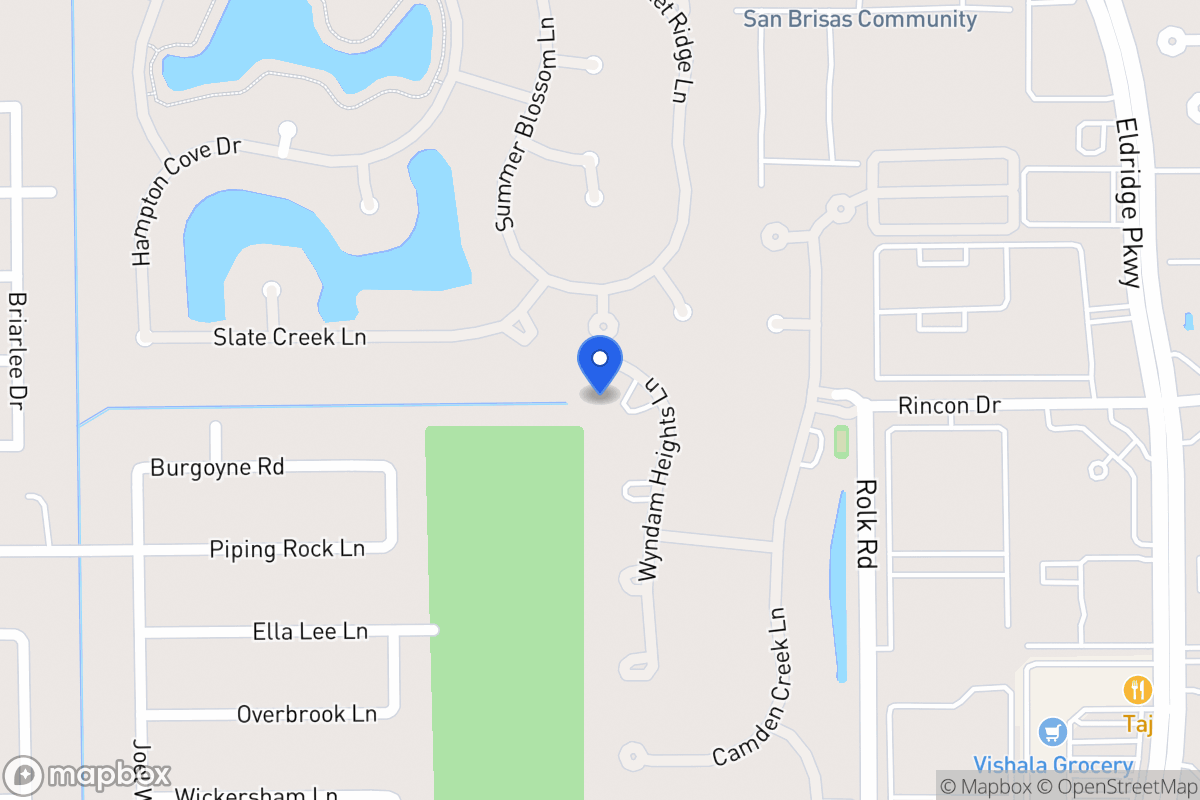 Map of 13706 Sandford Lake Cir, Houston