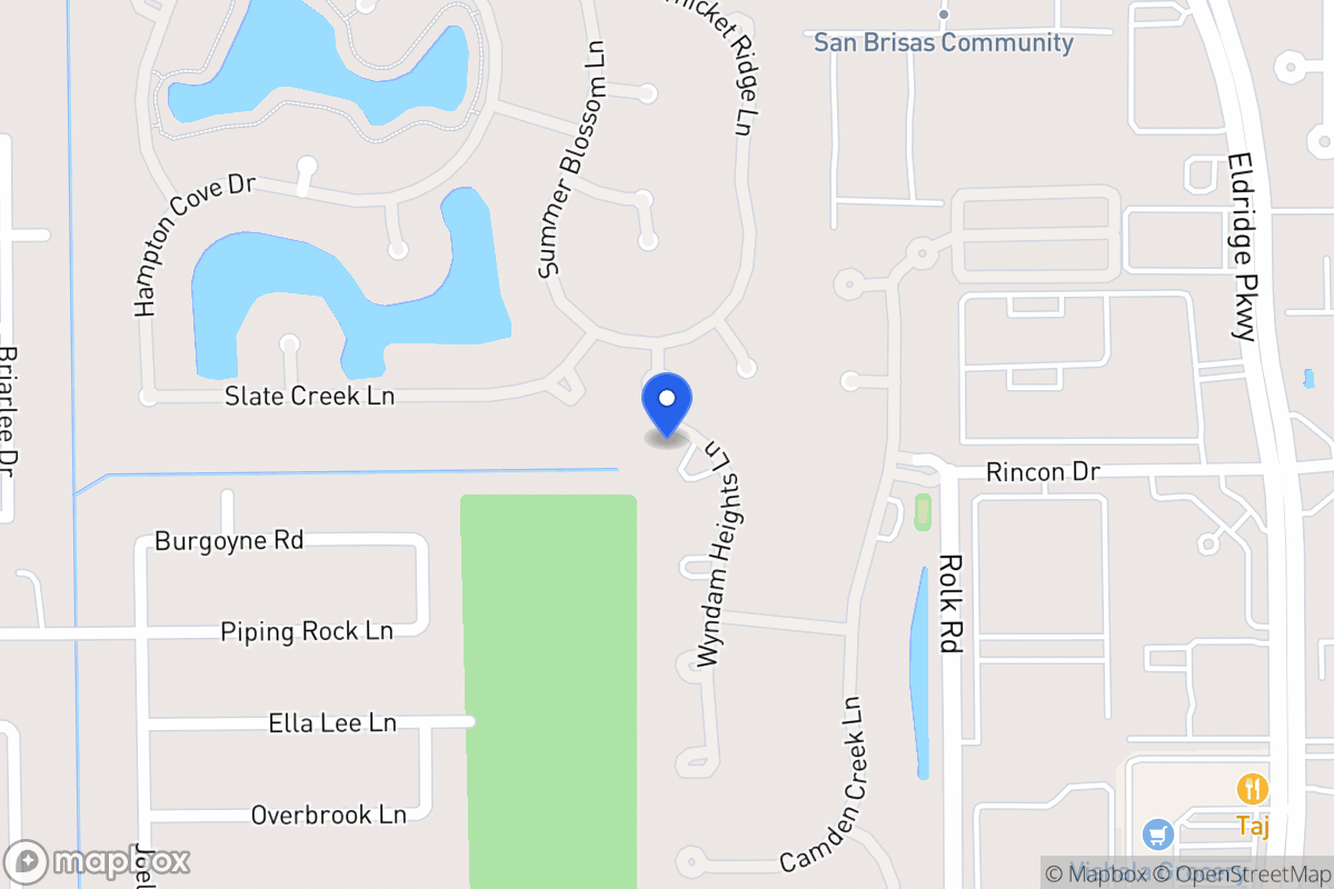 Map of 13702 Sandford Lake Cir, Houston