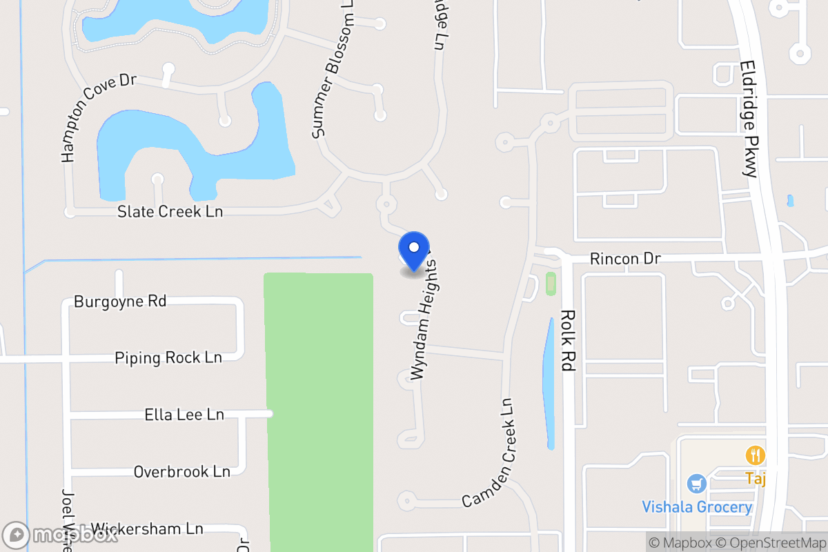 Map of Wyndham Heights Ln, Houston