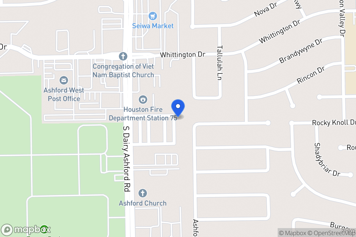 Map of 2015 Tarfite Pl, Houston