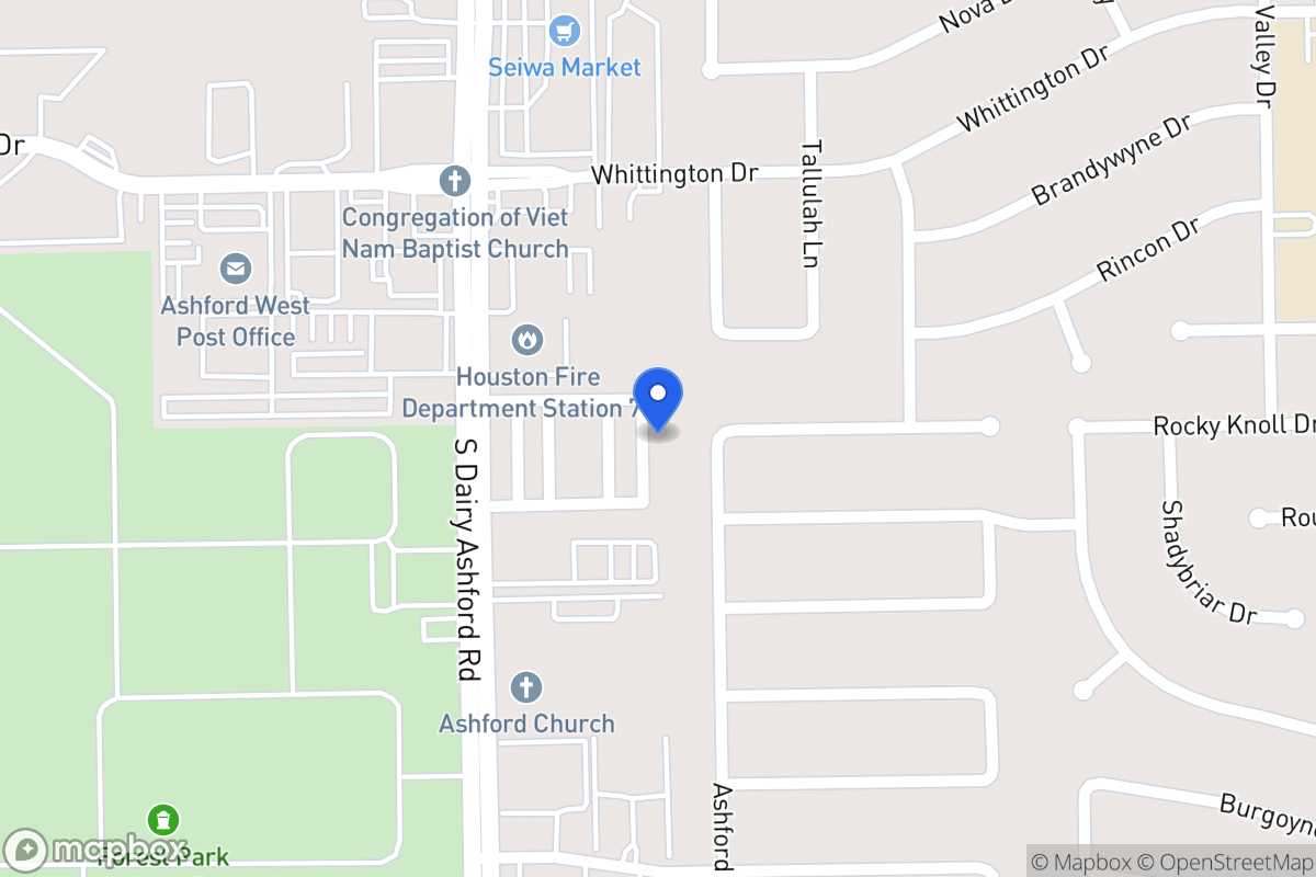 Map of 2027 Tarfite Pl, Houston