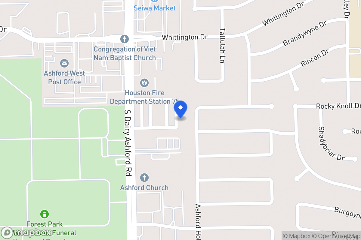 Map of 2043 Tarfite Pl, Houston