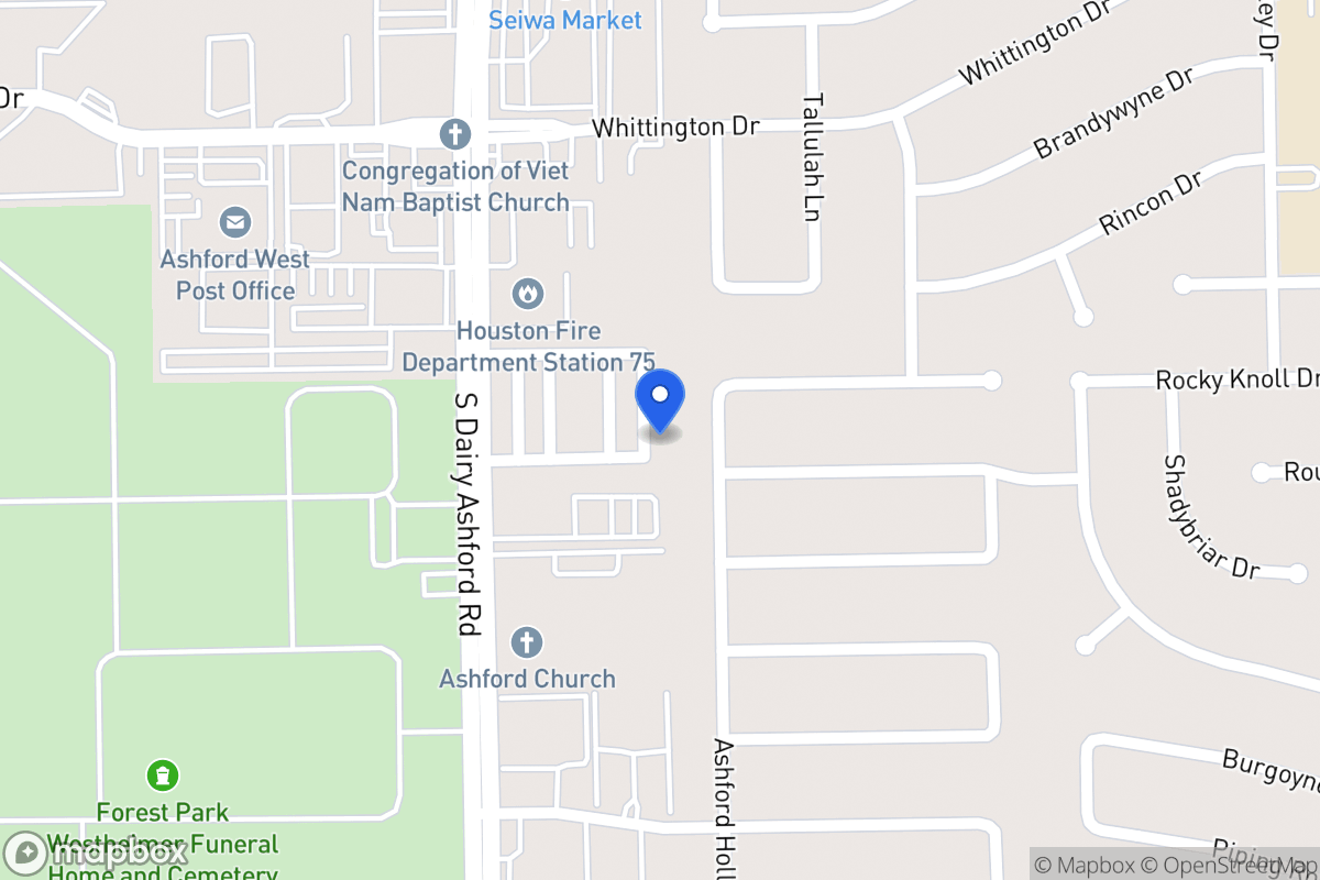 Map of 2047 Tarfite Pl, Houston