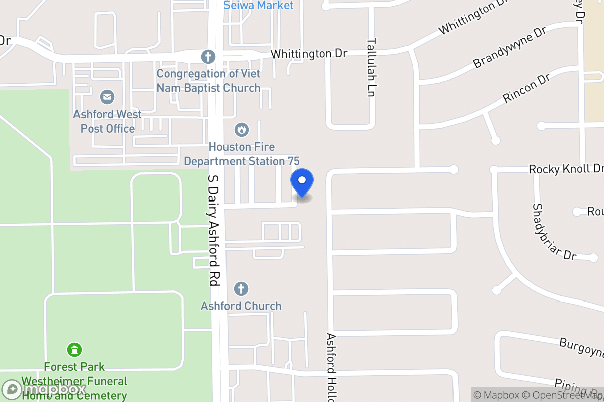 Map of 2051 Tarfite Pl, Houston