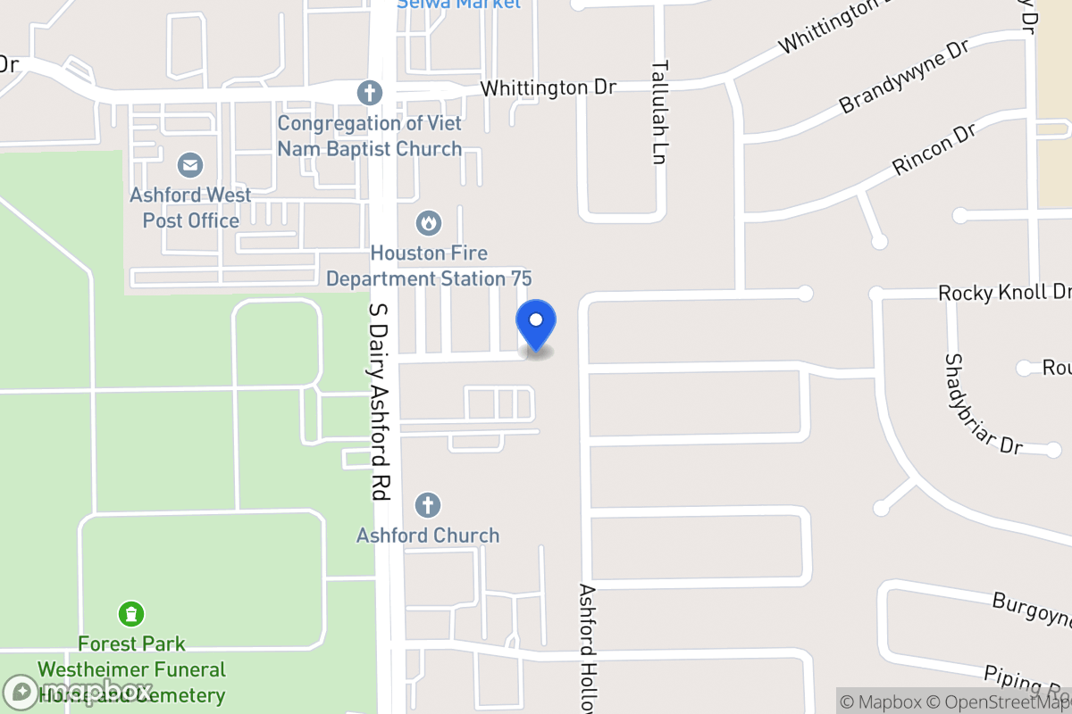 Map of 2055 Tarfite Pl, Houston