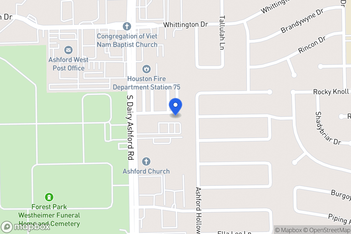 Map of 12503 Holly Blue Ln, Houston
