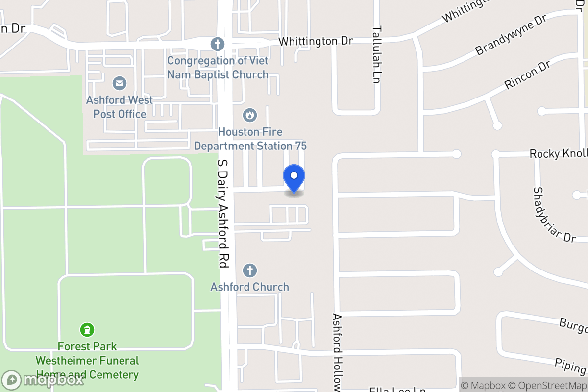 Map of 12507 Holly Blue Ln, Houston