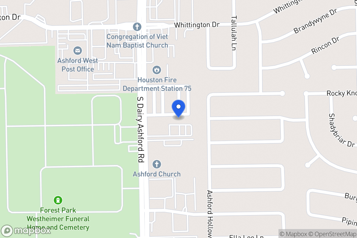 Map of 12515 Holly Blue Ln, Houston