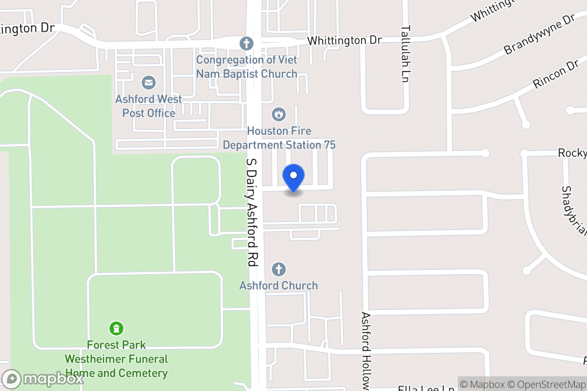 Map of 12535 Holly Blue Ln, Houston