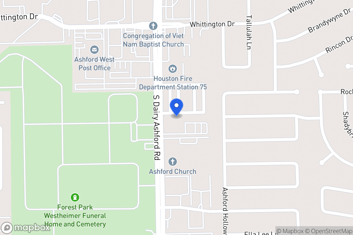 Map of 12543 Holly Blue Ln, Houston