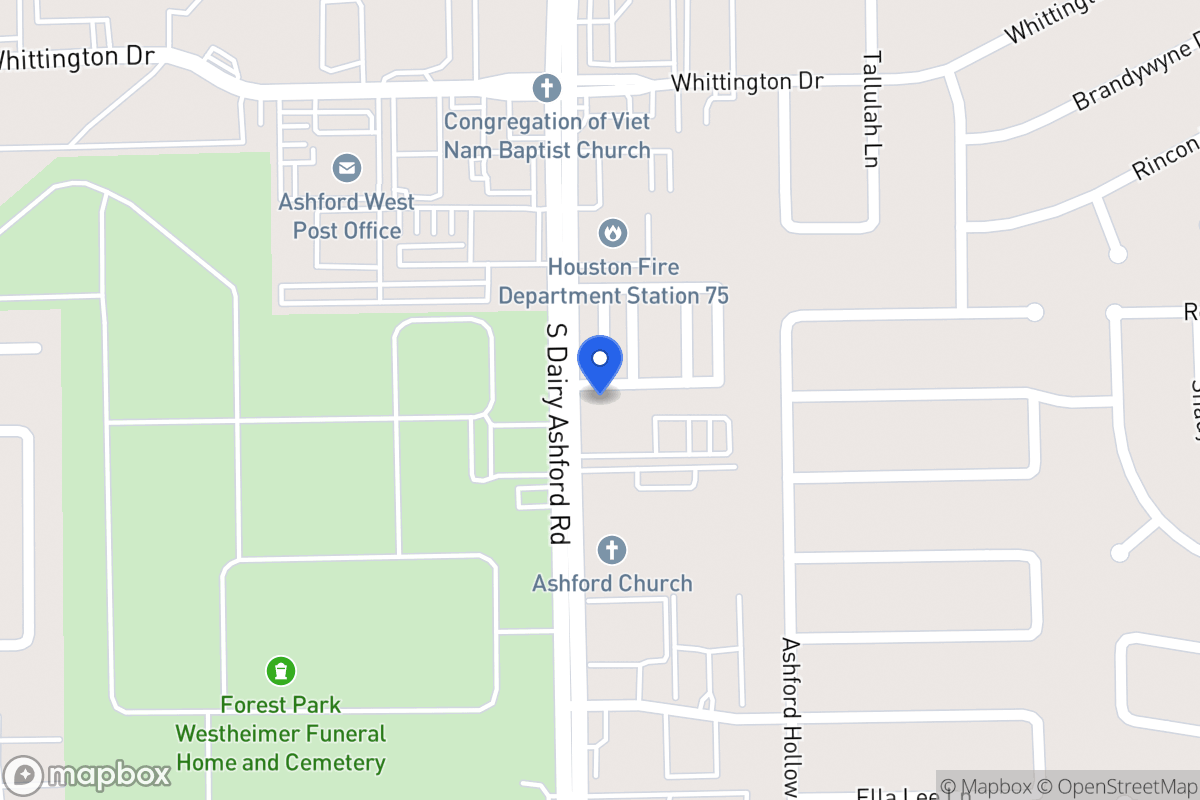 Map of 12555 Holly Blue Ln, Houston