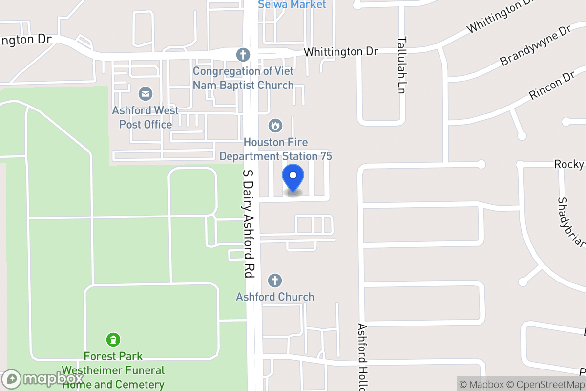 Map of 12562 Holly Blue Ln, Houston