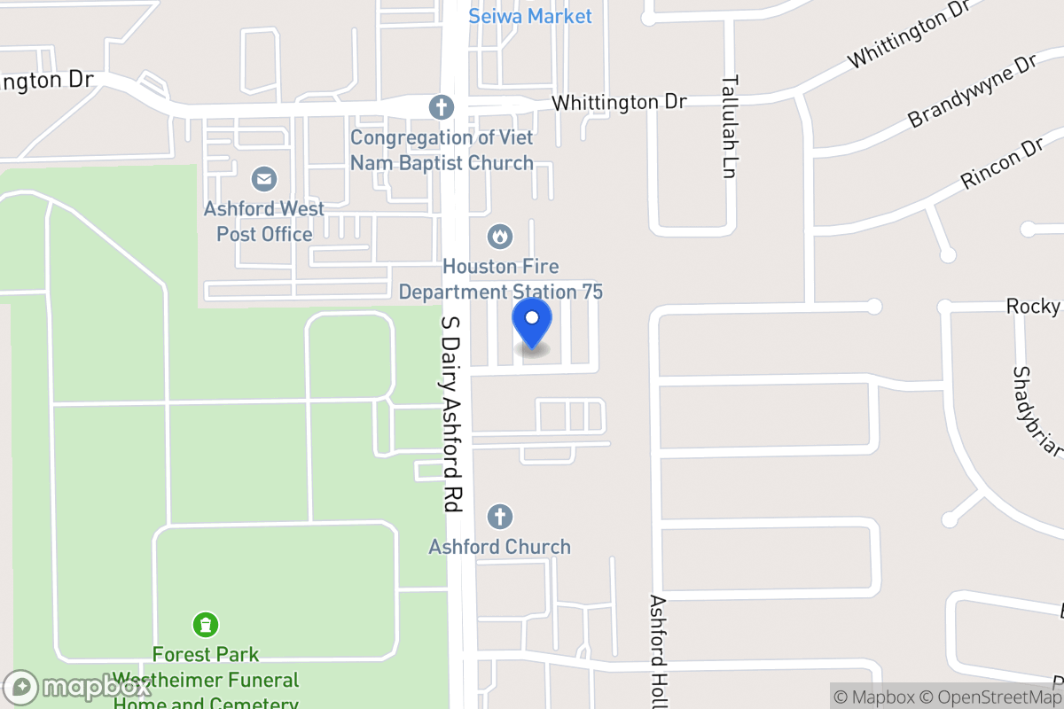 Map of 12558 Holly Blue Ln, Houston