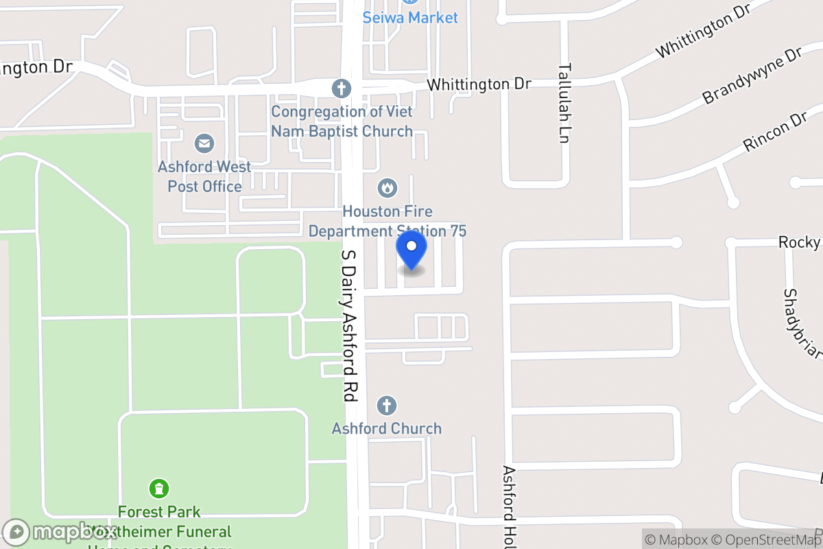 Map of 12554 Holly Blue Ln, Houston