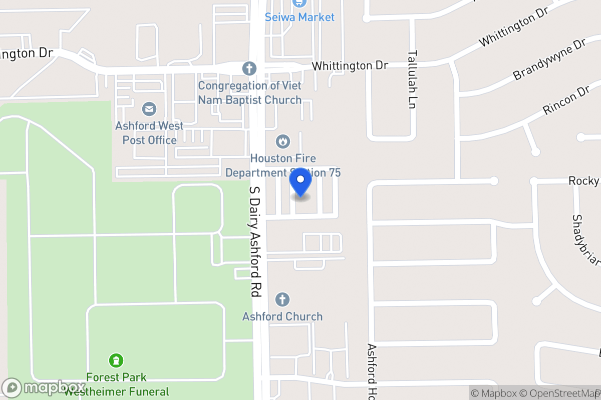 Map of 12550 Holly Blue Ln, Houston