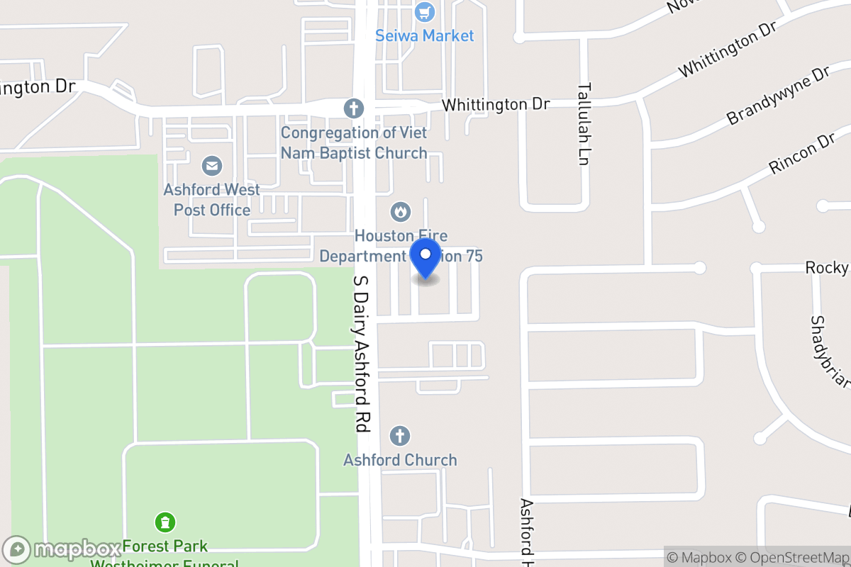 Map of 12542 Holly Blue Ln, Houston