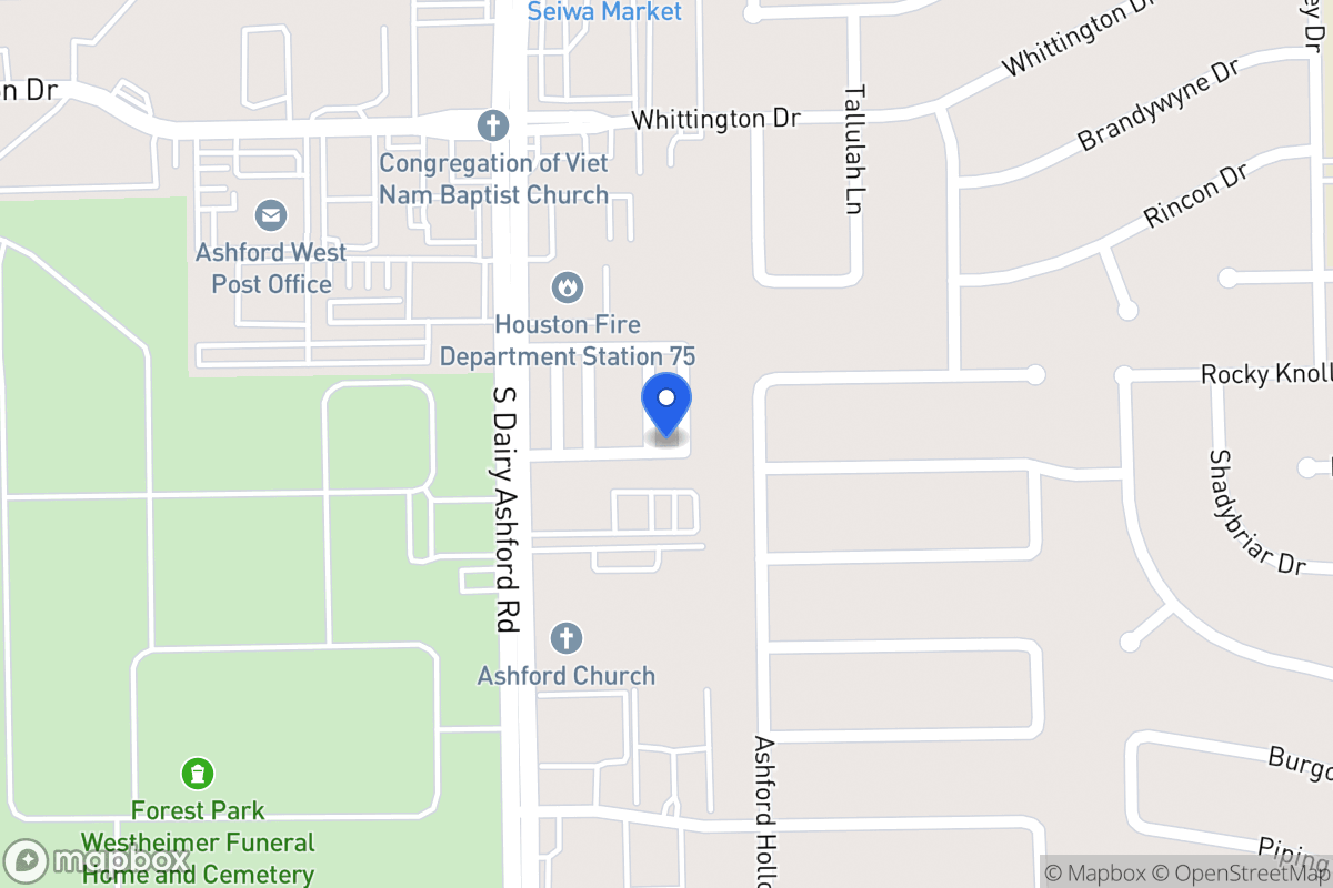 Map of 2050 Tarfite Pl, Houston