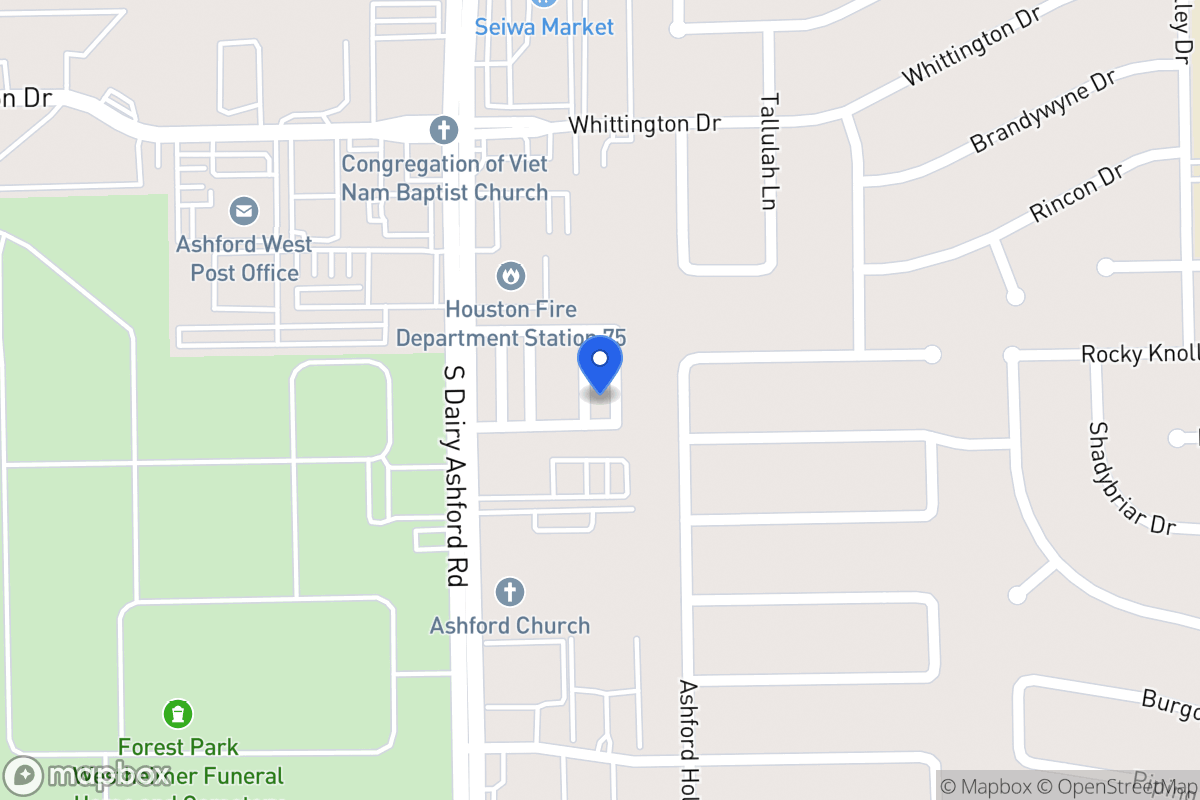 Map of 2042 Tarfite Pl, Houston