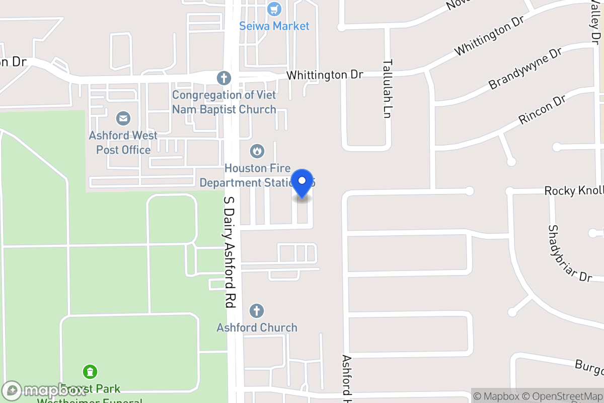 Map of 2030 Tarfite Pl, Houston
