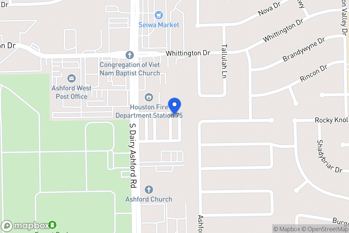 Map of 2014 Tarfite Pl, Houston
