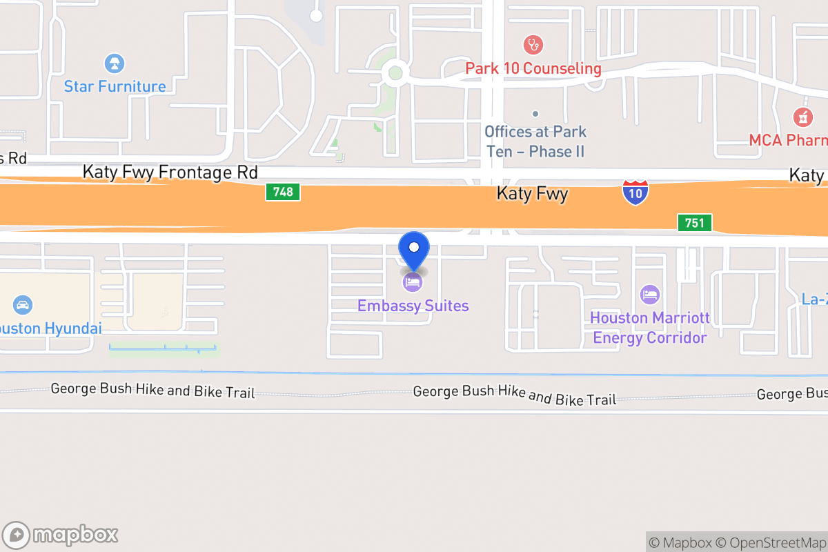 Map of 16435 Katy Fwy, Houston