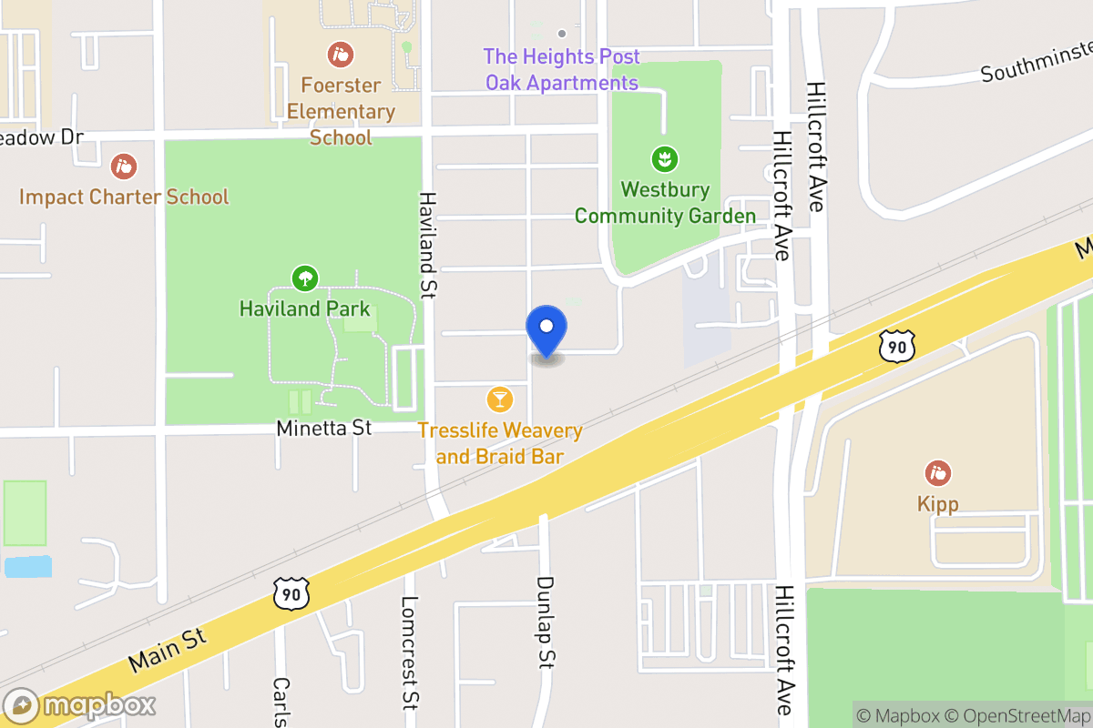 Map of 12702 Rihab St, Houston