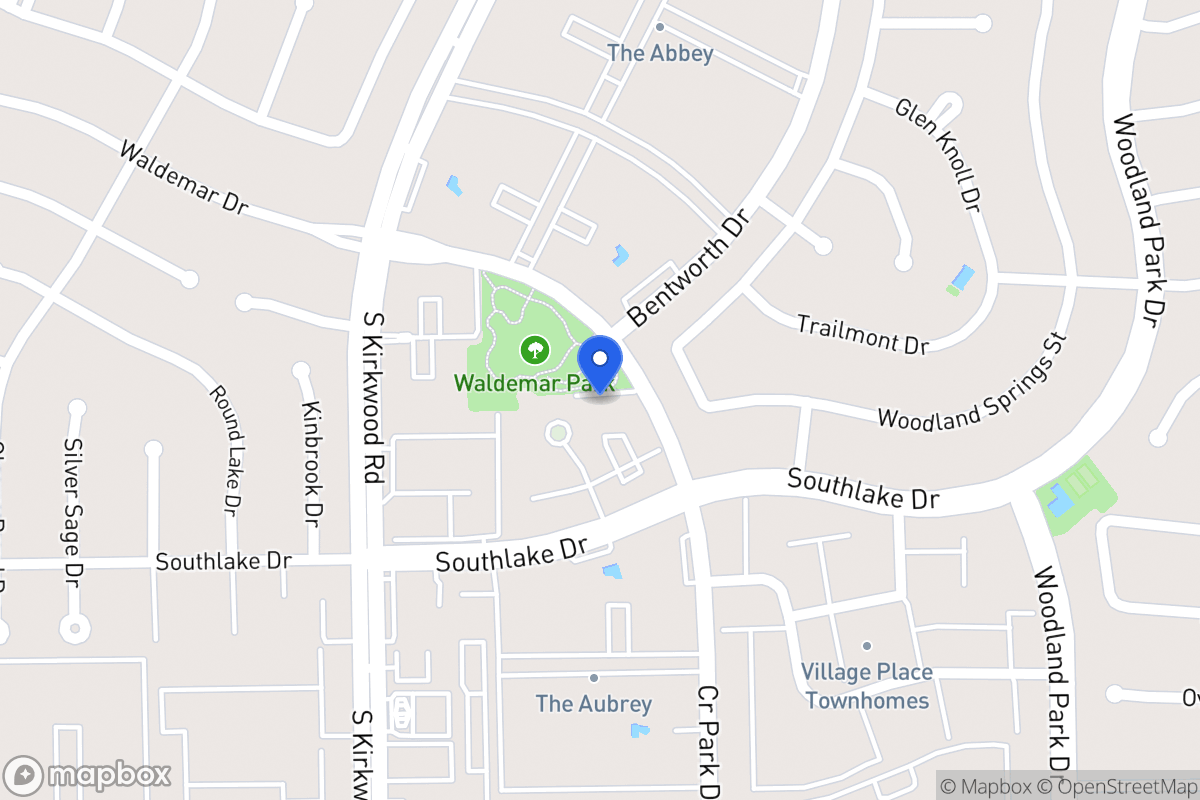 Map of 11621 Waldemar Dr, Houston