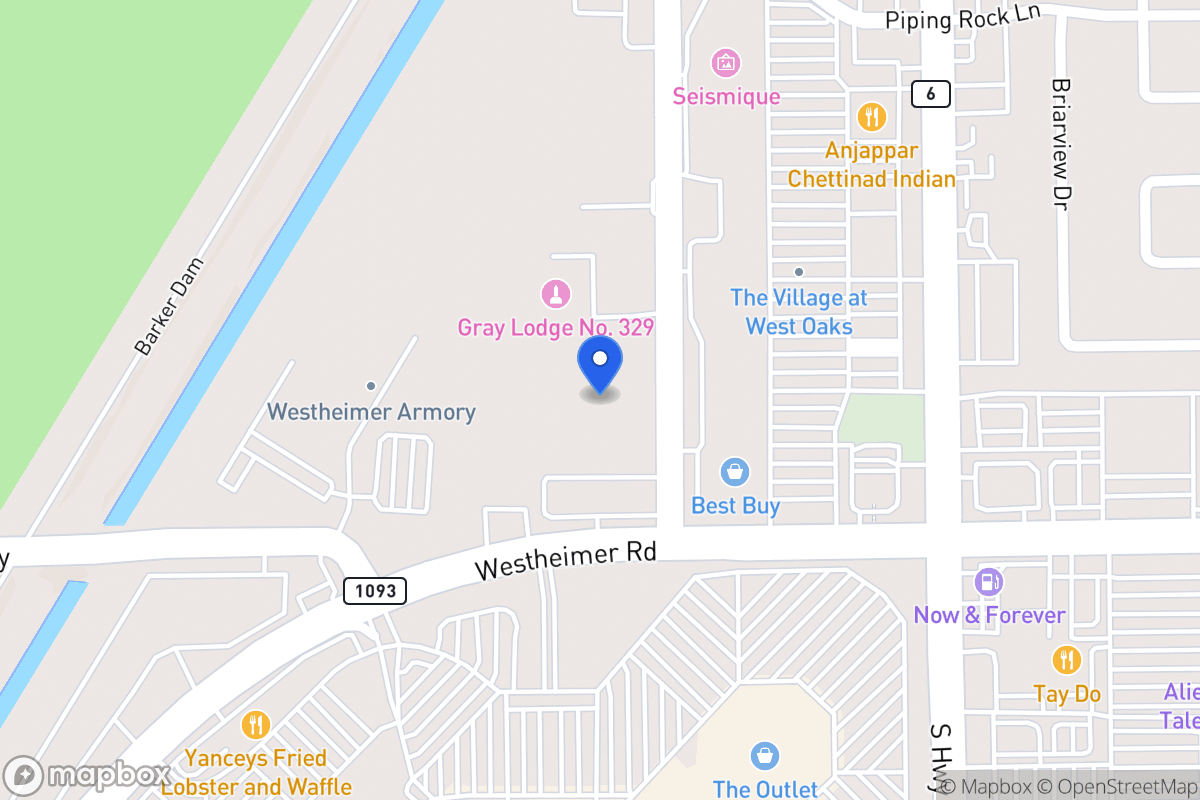 Map of 2460 Barker Oaks Dr, Houston