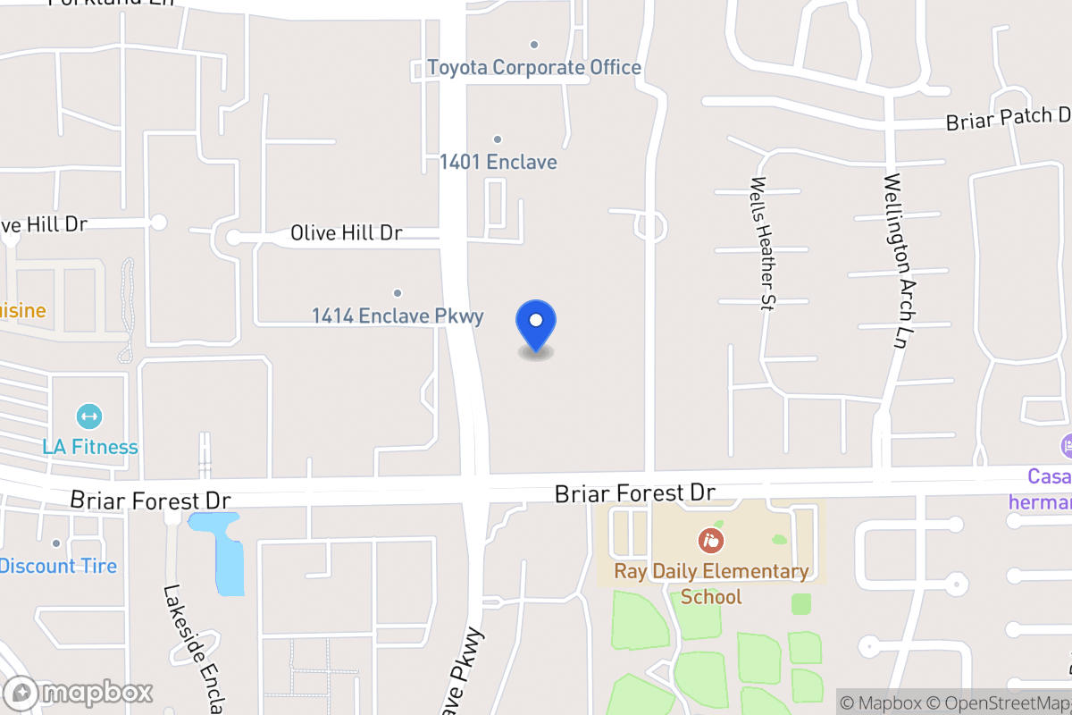 Map of 1415 Enclave Pky, Houston