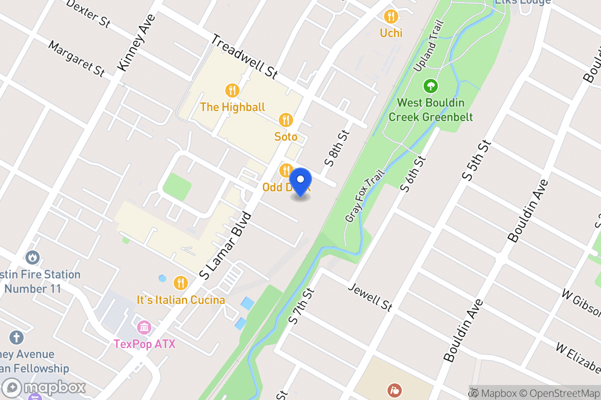 Map of S 1219 Lamar Blvd   Tx 78704