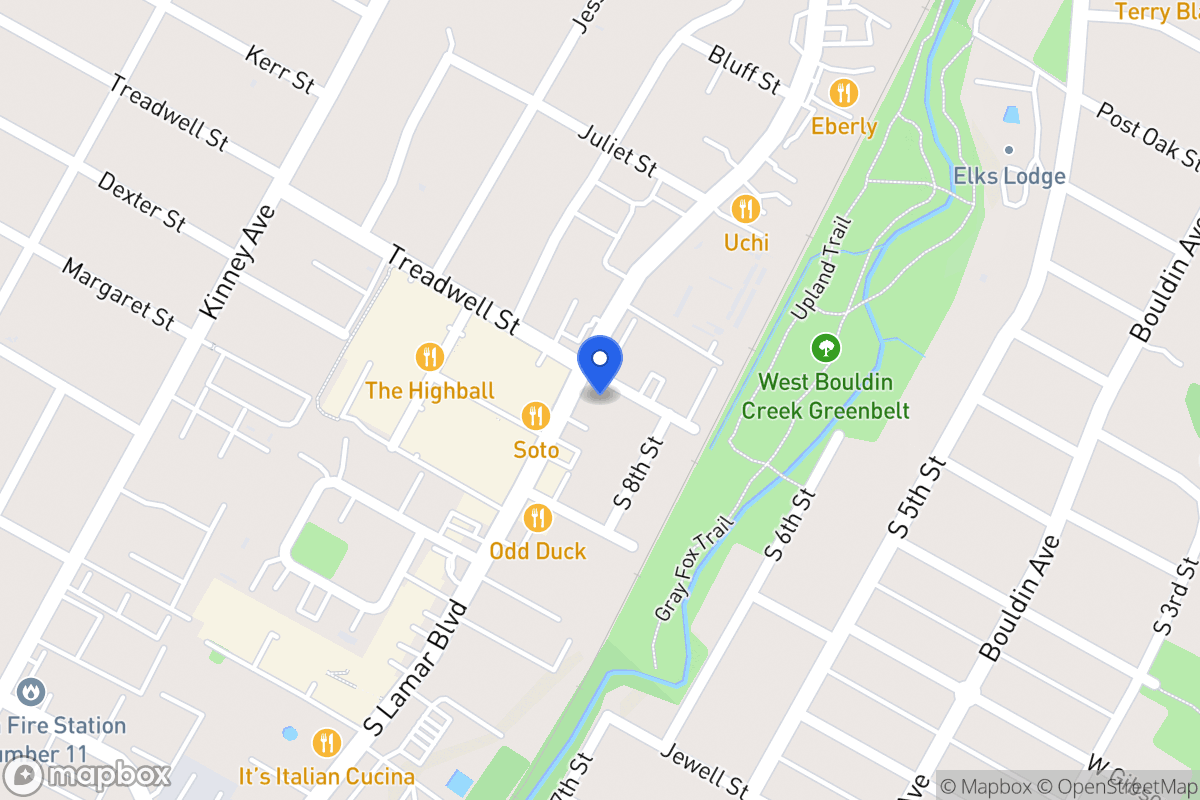 Map of S 1001 Lamar Blvd   Tx 78704