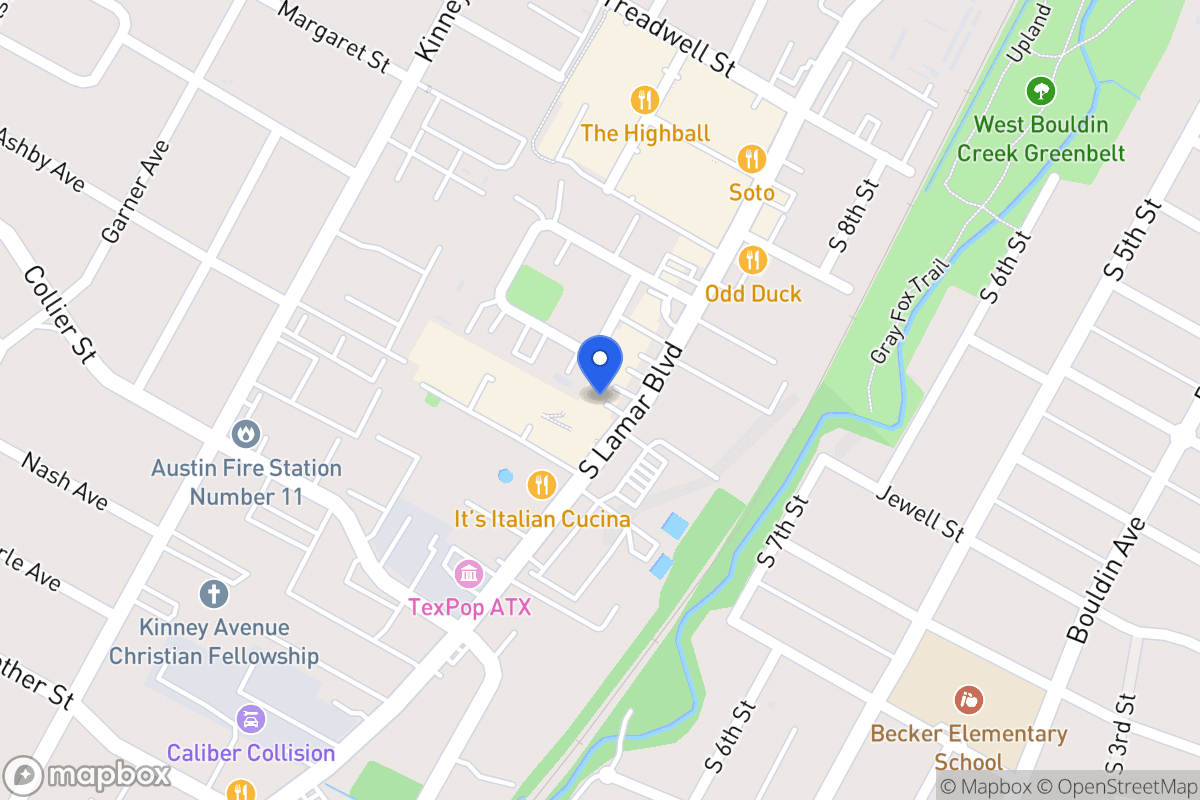 Map of S 1400 Lamar Blvd   Tx 78704